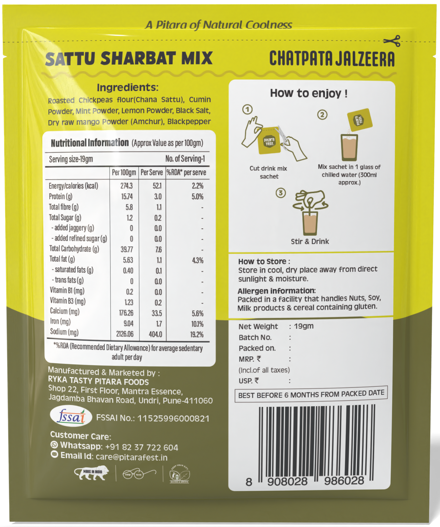 Sattu Sharbat Mix | Chatpata Jaljeera