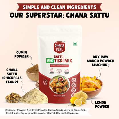 Sattu Veg Tikki Mix