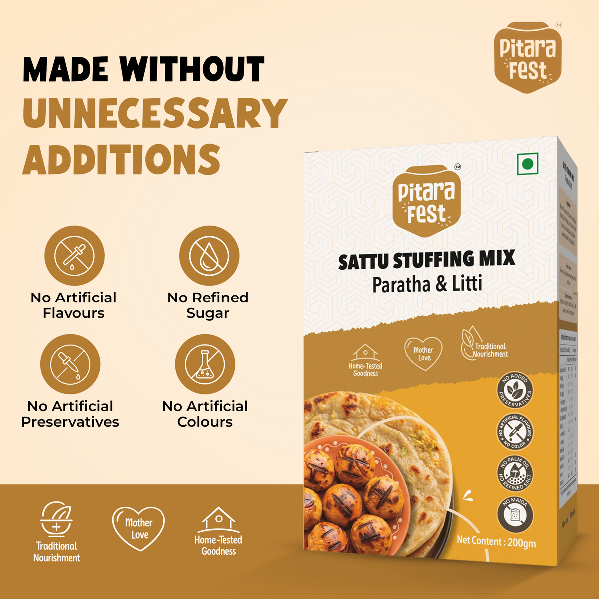 Sattu Stuffing Mix (Paratha & Litti)