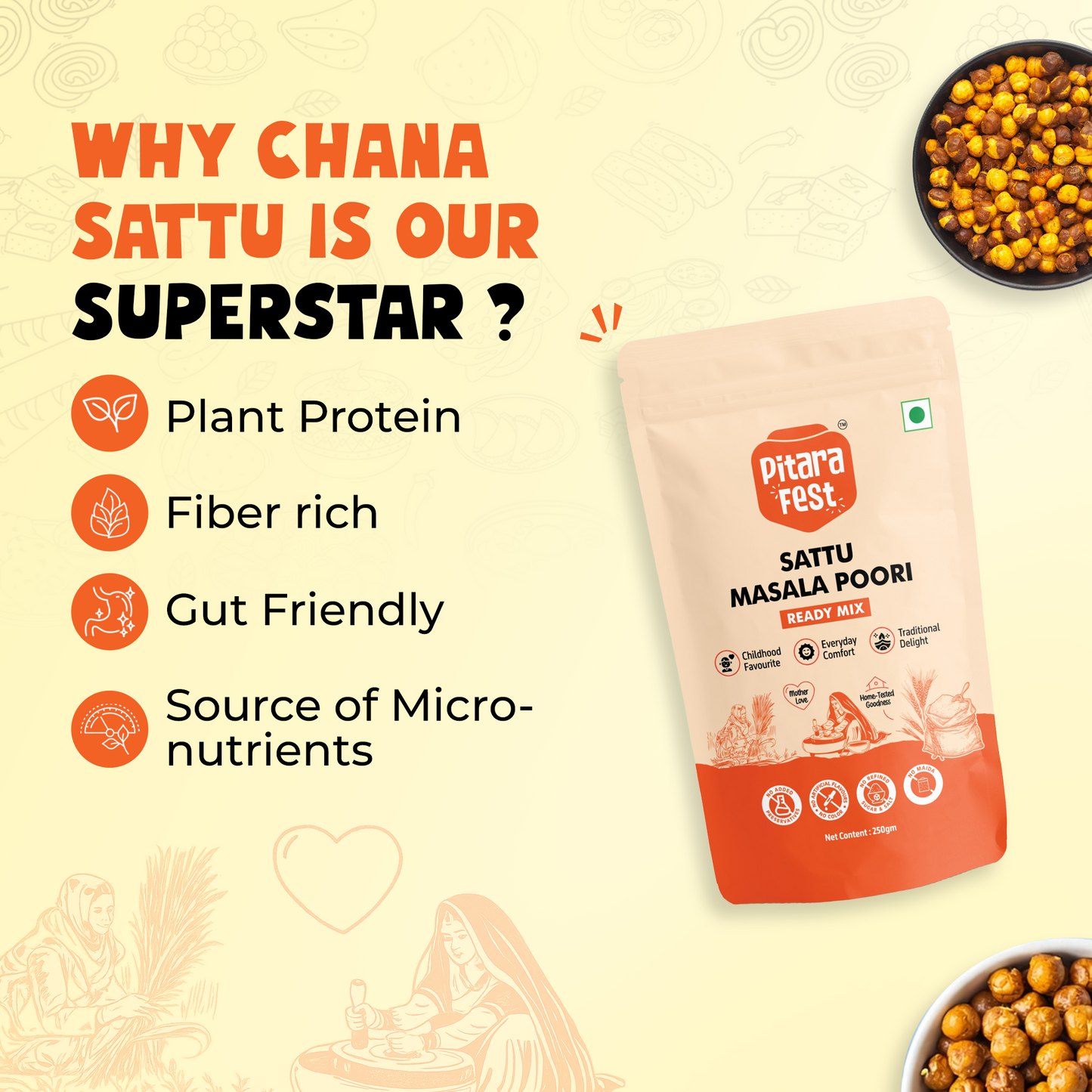Sattu Masala Poori Mix
