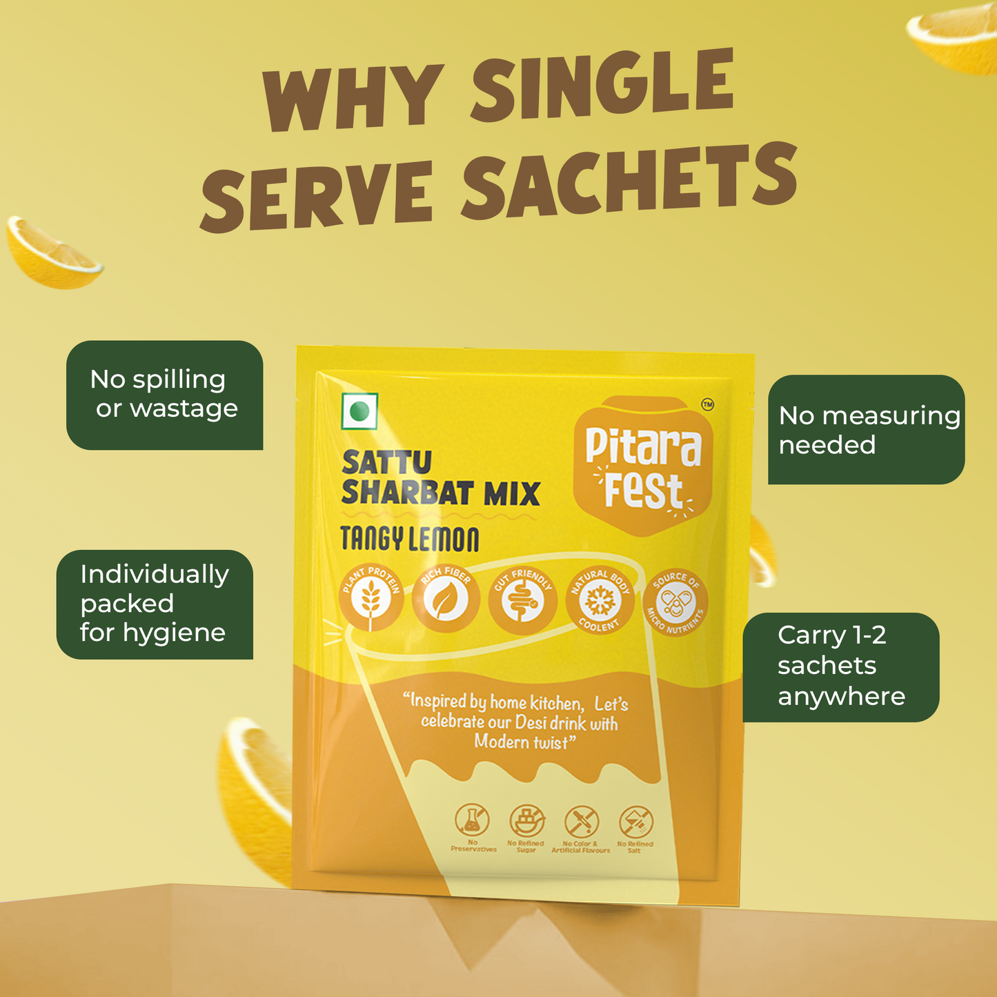 Sattu Sharbat Mix | Tangy Lemon