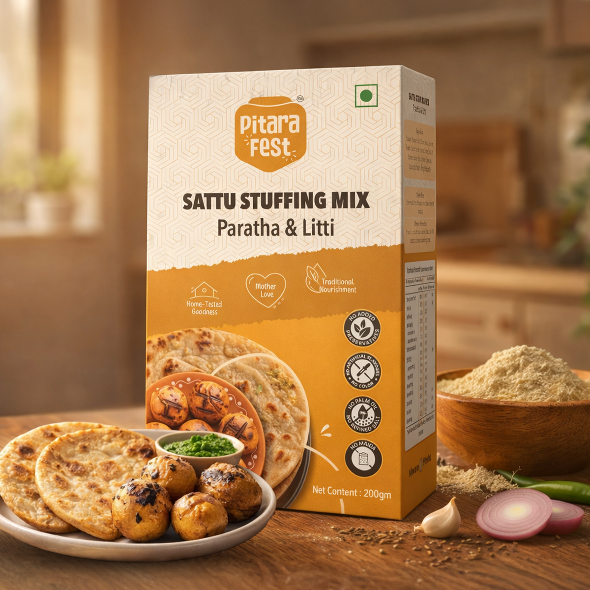 Sattu Stuffing Mix (Paratha & Litti)