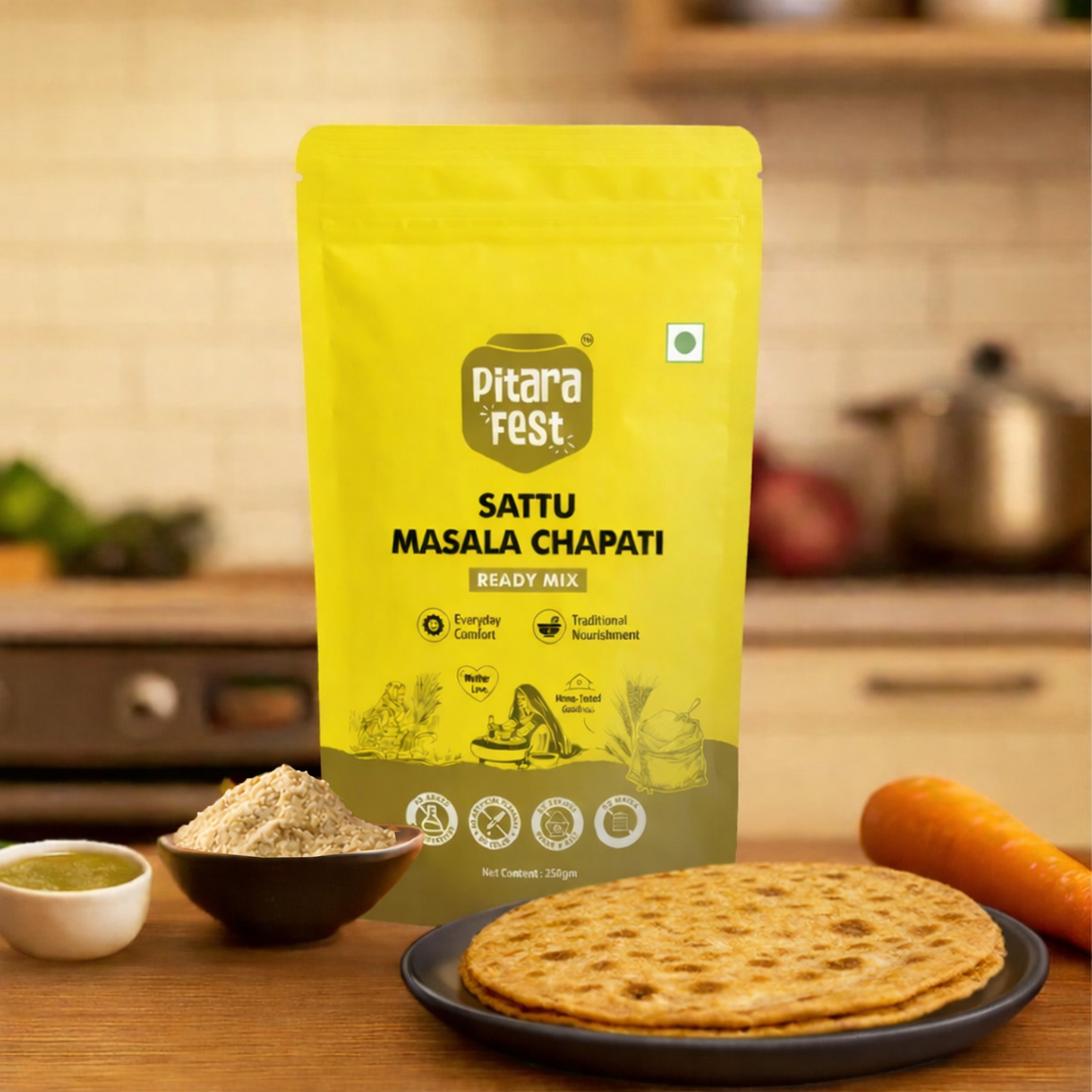 Sattu Masala Chapati Mix