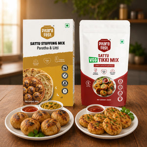 Pitara Special - Sattu Veg Tikki Mix 200gm & Sattu Stuffing Mix 200gm