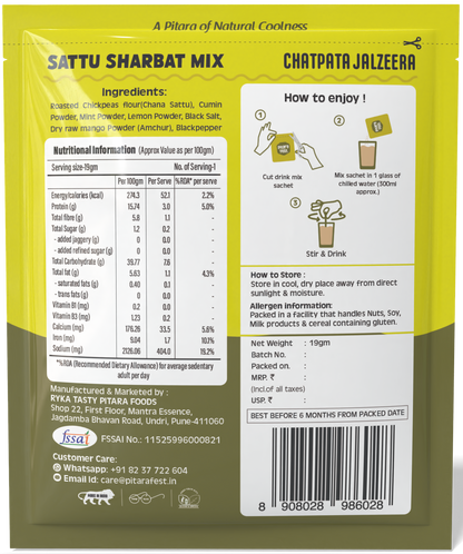 Sattu Sharbat Mix | Chatpata Jaljeera