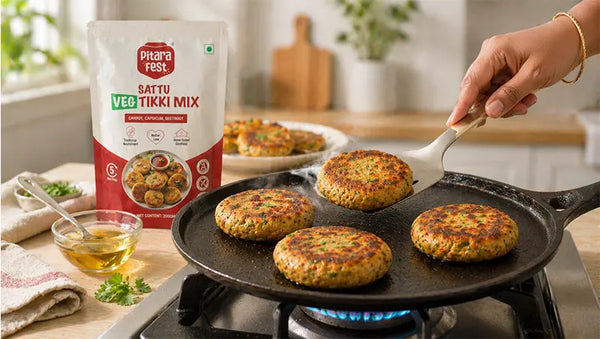 How to Make <br>  Sattu Veg Tikki